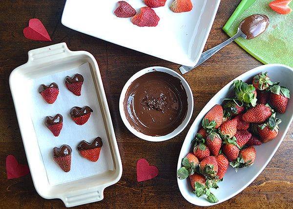 Chocolate Covered Heart Strawberries