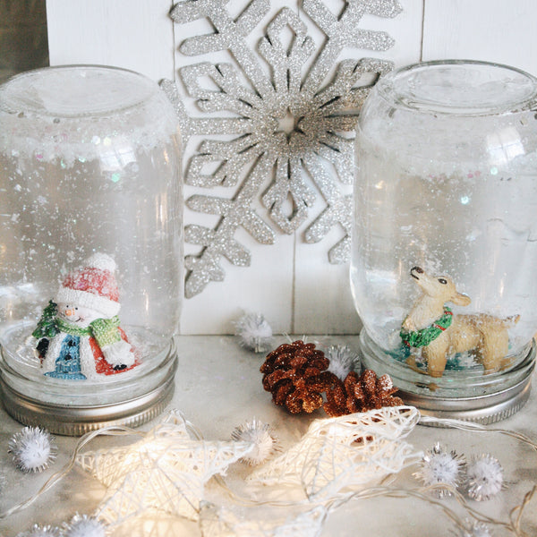 Mason Jar Snow Globes