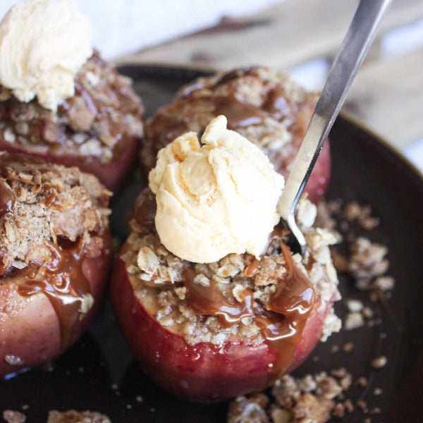 Apple Crisp Stuffed Apples