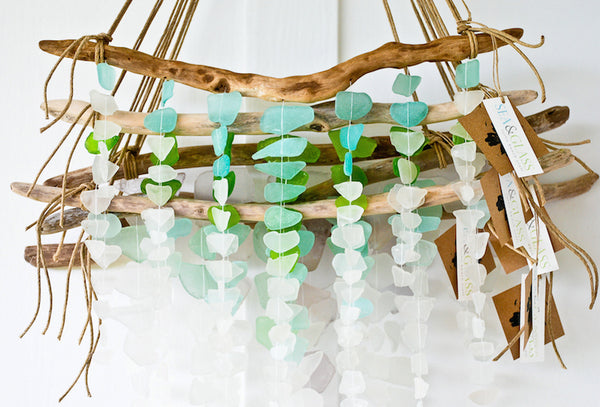 DIY: Rustic Beach Sea Glass Art