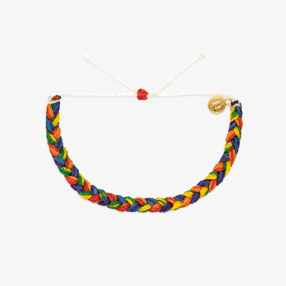 Rainbow Wide Braid Bracelet 1