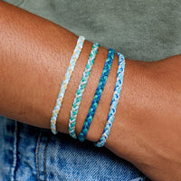 Silver Surf Mini Braided Bracelet Gallery Thumbnail