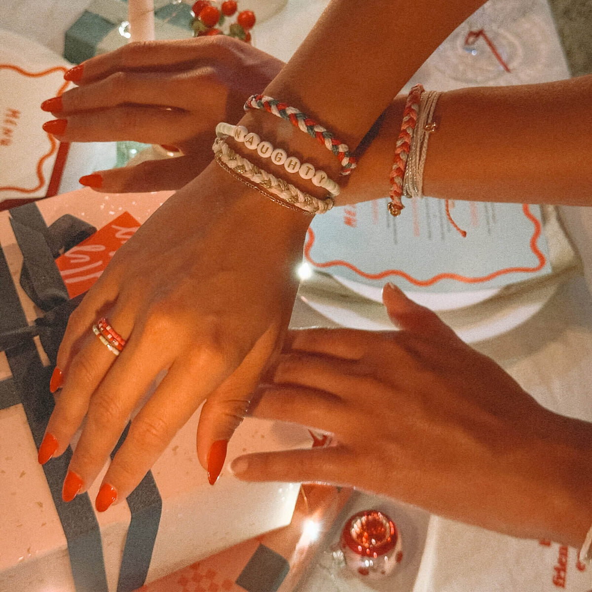 Under the Mistletoe Braided Bracelet