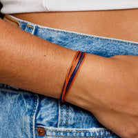 Navy & Orange Bracelet Gallery Thumbnail