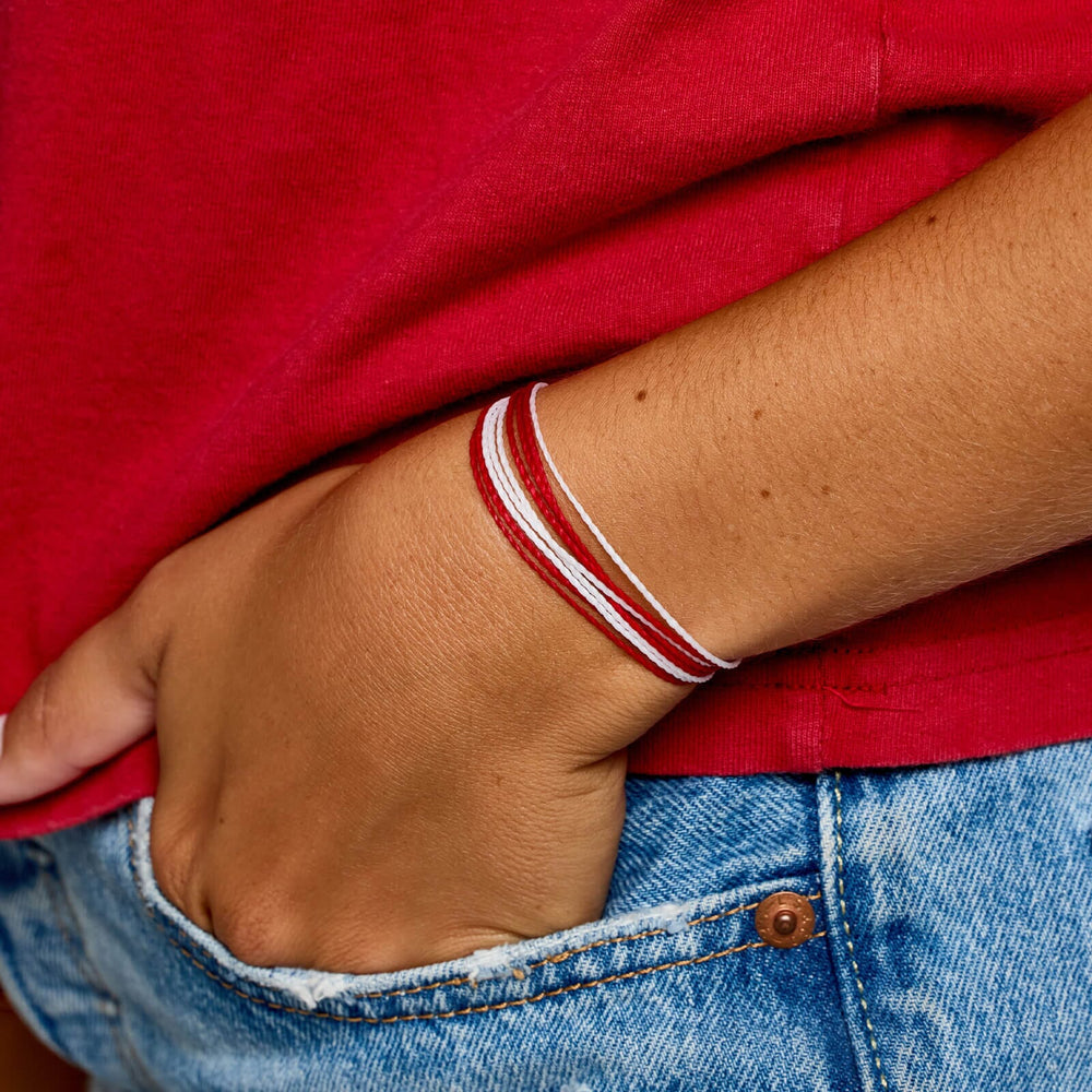 Red & White Bracelet 5