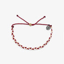 Maroon, Tan & White Bracelets