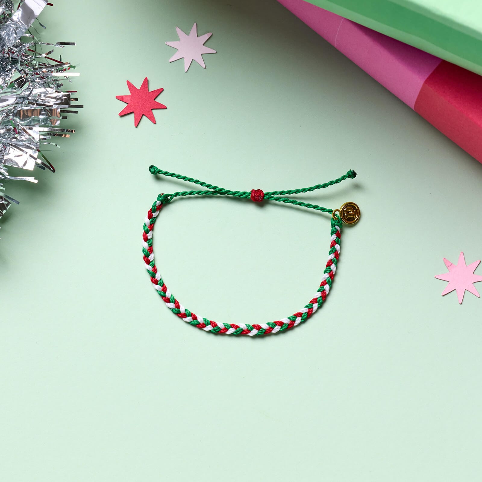 Under the Mistletoe Mini Braided Bracelet