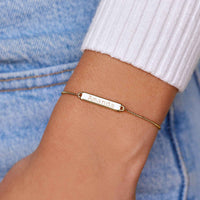 Engravable Double-Sided Bar Bracelet Gallery Thumbnail