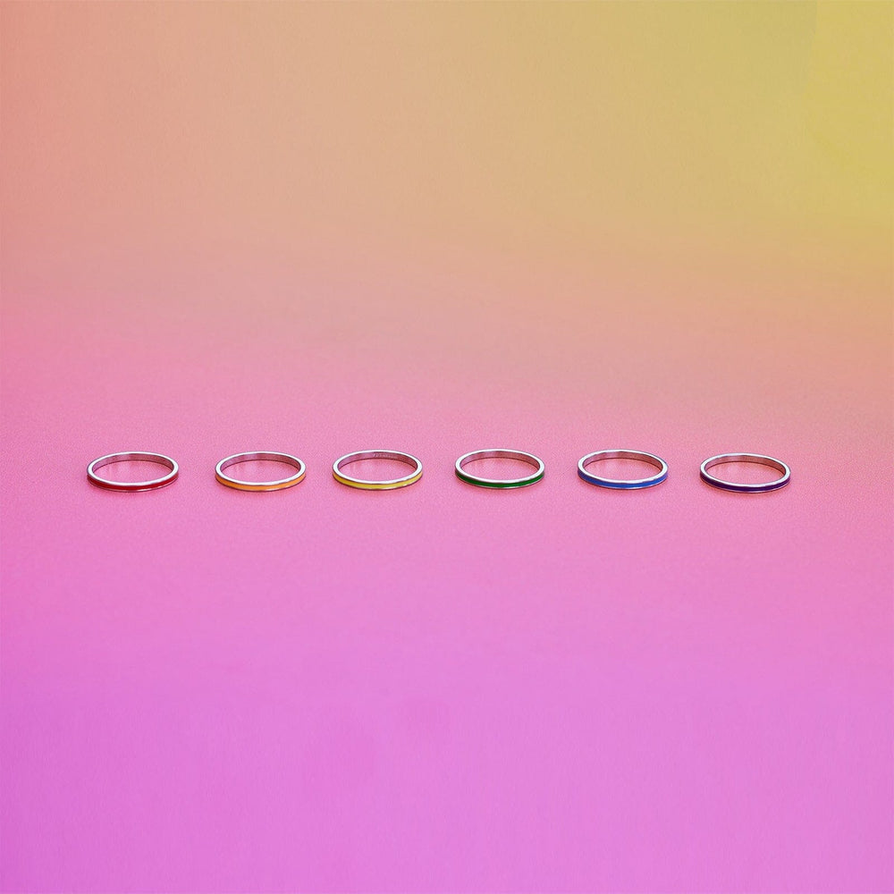 Rainbow Ring Stack 10