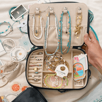 Large Grey Tie Dye Jewelry Case Gallery Thumbnail