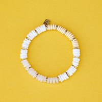 Carmel Mixed Bead Stretch Bracelet Gallery Thumbnail