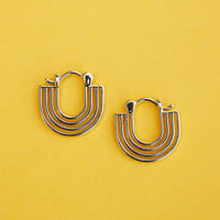 Rainbow Hoop Earrings Gallery Thumbnail