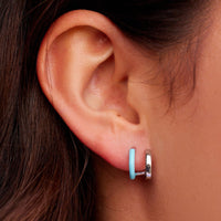 Double Hoop Huggie Earrings Gallery Thumbnail