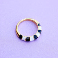 Striped Enamel Ring Gallery Thumbnail