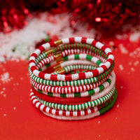 Vacation Vibes Deck the Halls Stretch Bracelet Set of 8 Gallery Thumbnail