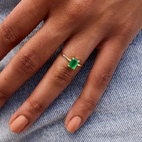 Emerald Statement Ring Gallery Thumbnail