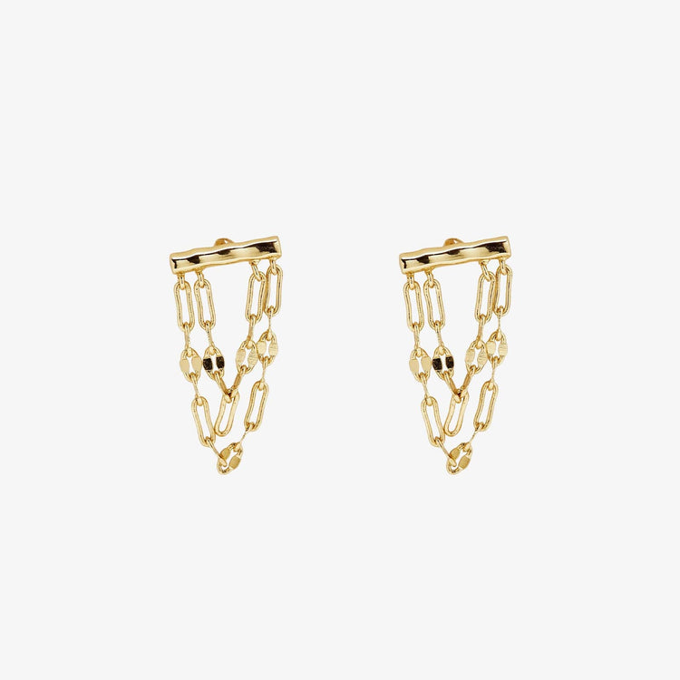 Draped Bar Earrings