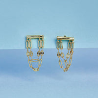 Draped Bar Earrings Gallery Thumbnail