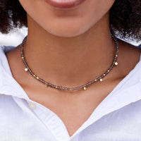 Smokey Quartz Beaded Choker Gallery Thumbnail