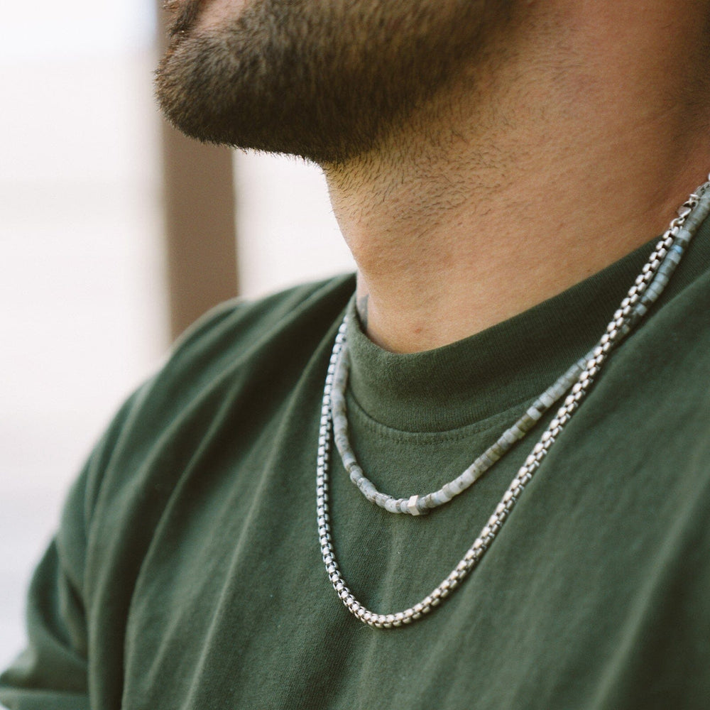 Men's Stone Bead Necklace 3