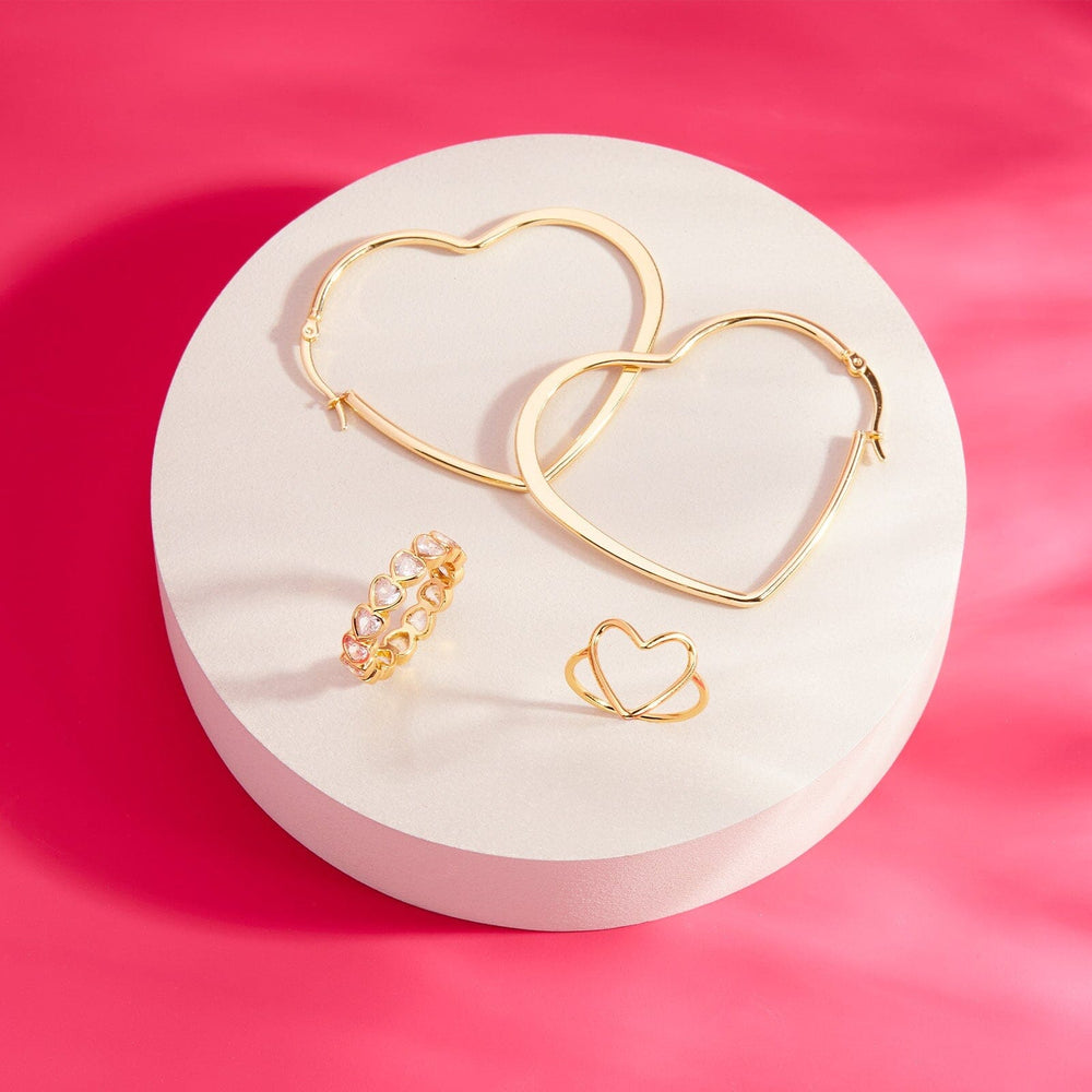 Oversized Heart Hoop Earrings 6