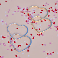 Oversized Heart Hoop Earrings Gallery Thumbnail