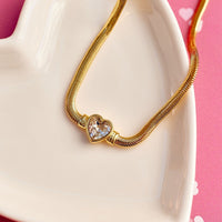 Rhinestone Heart Choker Gallery Thumbnail