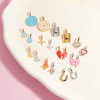 Harper Enamel BFF Heart Charm Set Gallery Thumbnail