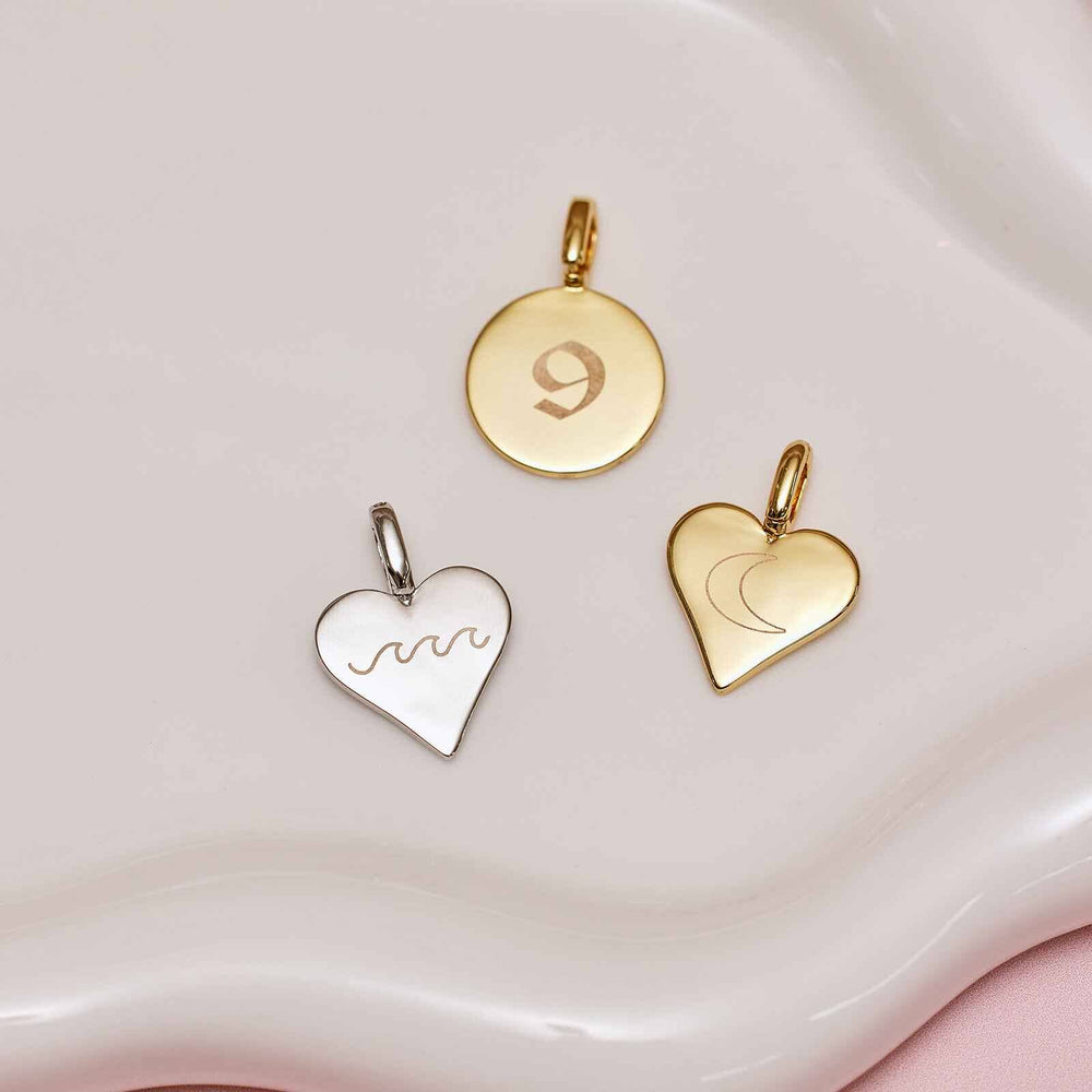 Engravable Heart Harper Charm 4