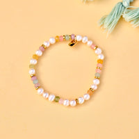 Venice Mixed Bead Stretch Bracelet Gallery Thumbnail