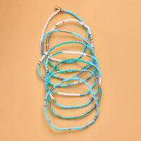 Seafoam Dream Stretch Bracelet Set of 8 Gallery Thumbnail