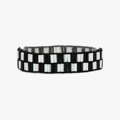 Checkerboard Bead Stretch Bracelet