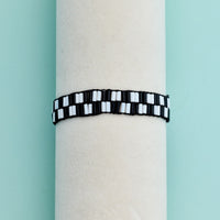 Checkerboard Bead Stretch Bracelet Gallery Thumbnail