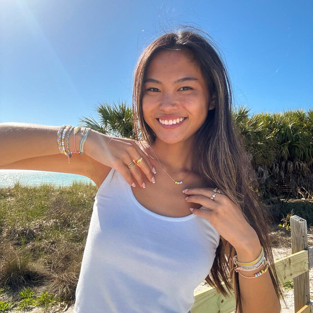 Mental Health Awareness Pastel Bead Fidget Choker 2