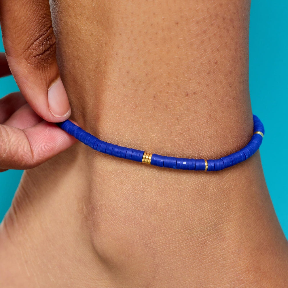 Surfrider Gold Stretch Anklet 2