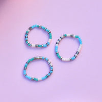 Seafoam Dream Stretch Ring Set of 3 Gallery Thumbnail