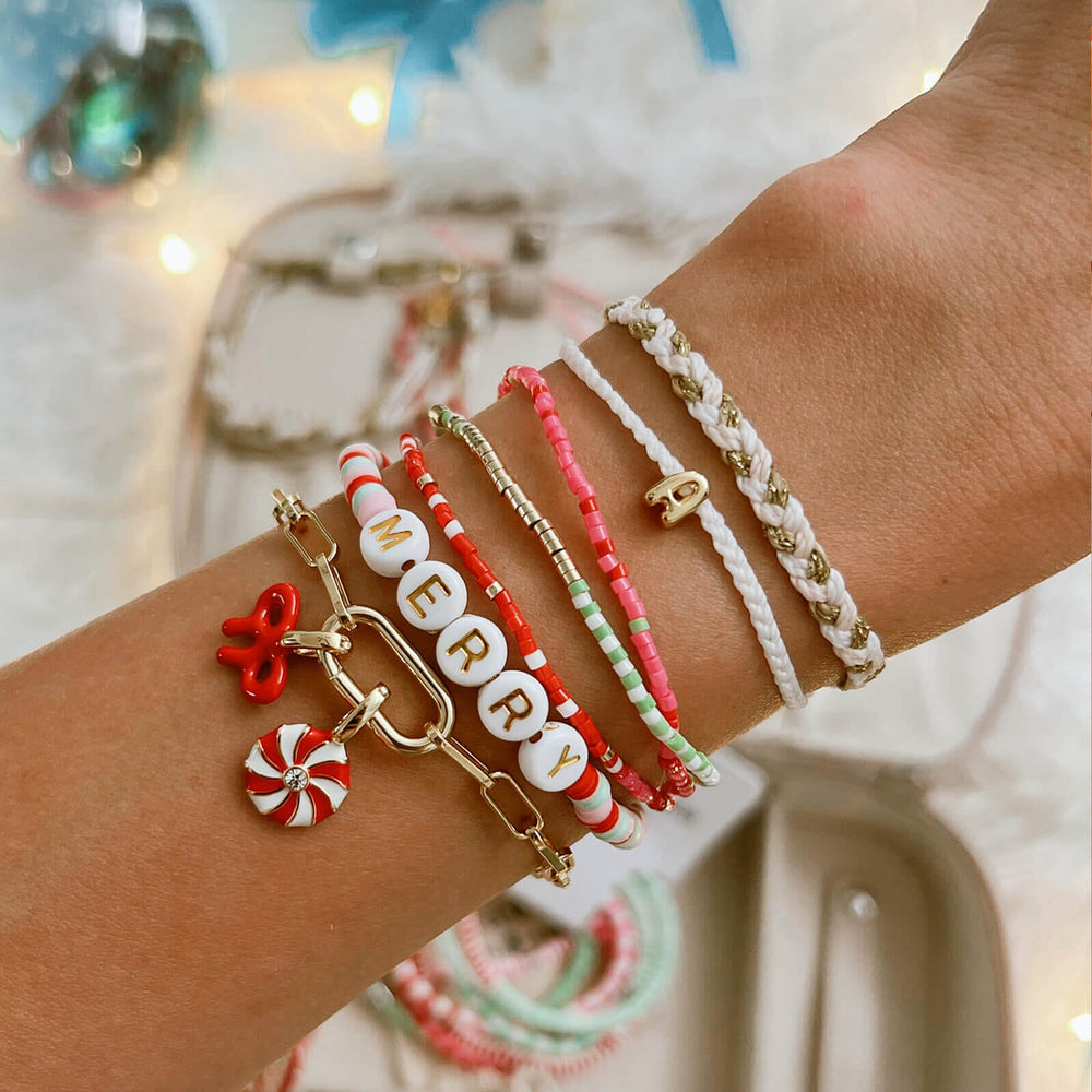 Merry Merry Stretch Bracelet Set of 3 5