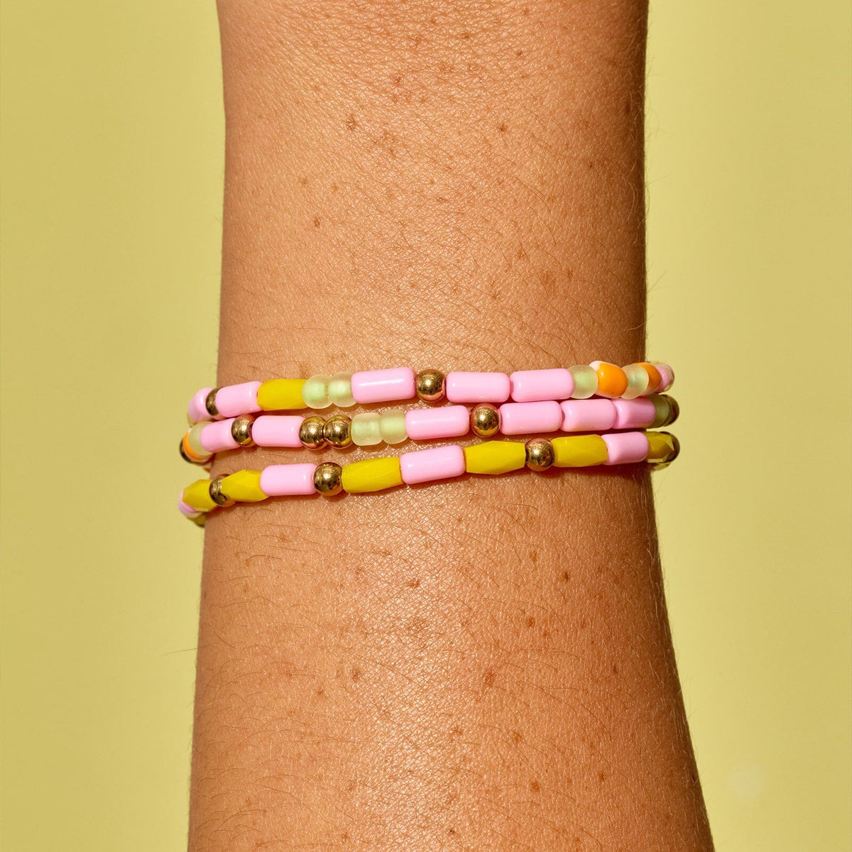 Sarita Mixed Seed Bead Stretch Bracelet Set of 3