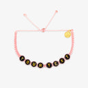 Black Alphabet Bead Bracelet