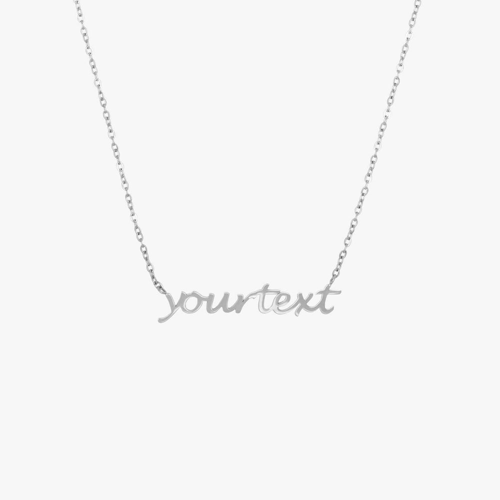 Script Letter Necklace 2