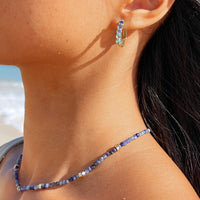 Surfrider Ombre Stone Hoop Earrings Gallery Thumbnail