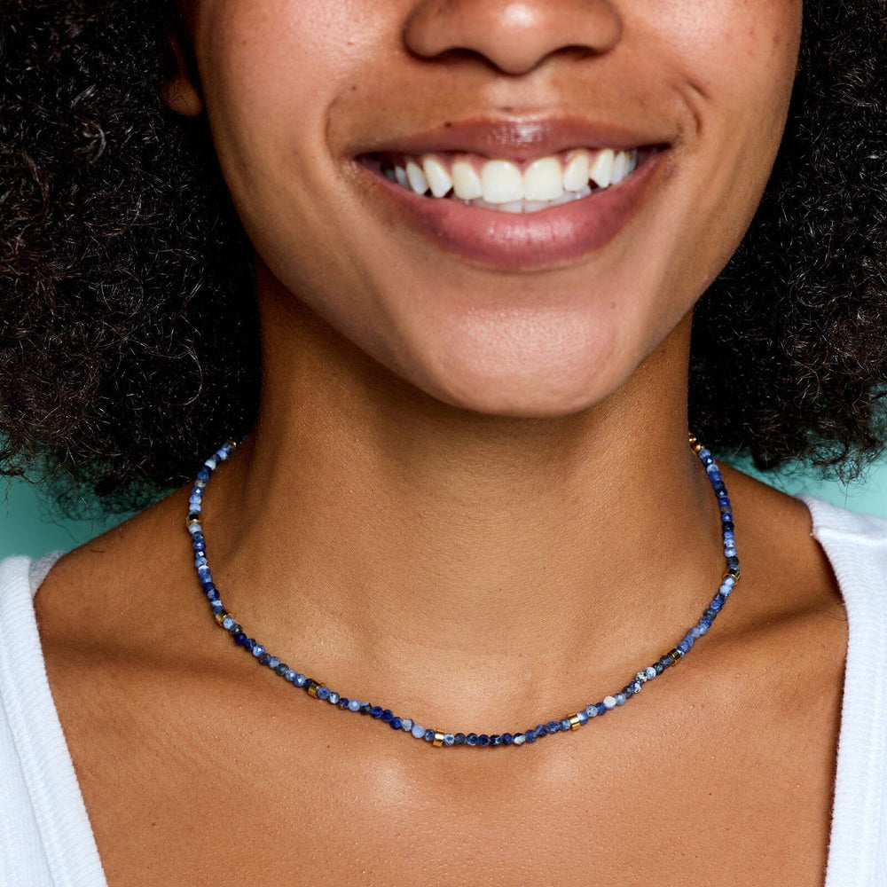 Surfrider Sea Stone Bead Choker 9