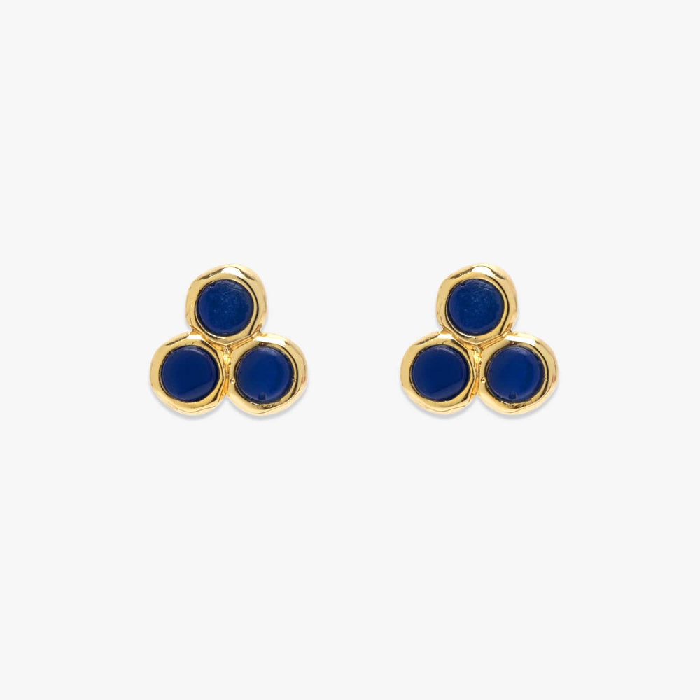 Surfrider Three Stone Stud Earrings 1