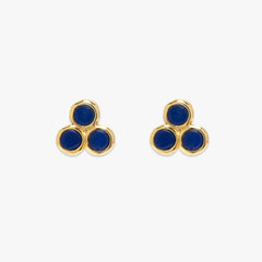 Surfrider Three Stone Stud Earrings