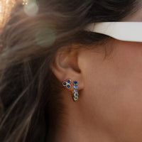 Surfrider Three Stone Stud Earrings Gallery Thumbnail