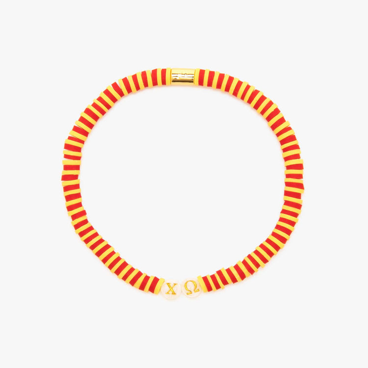 Chi Omega Stretch Bracelet