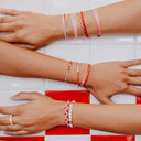 Pearl Two-Tone Charm Bracelet