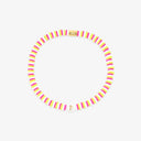 Raspberry Alphabet Stretch Bracelet