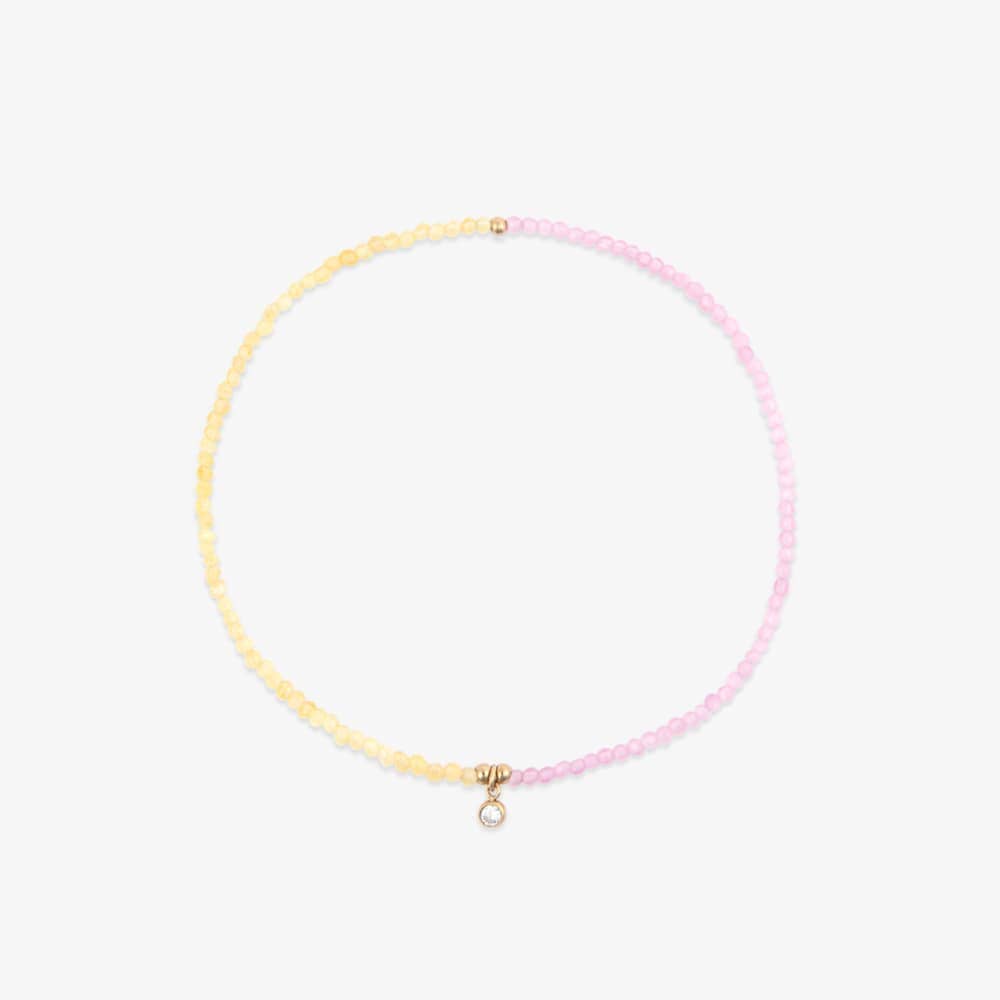 Le Soleil Seed Bead Stretch Anklet