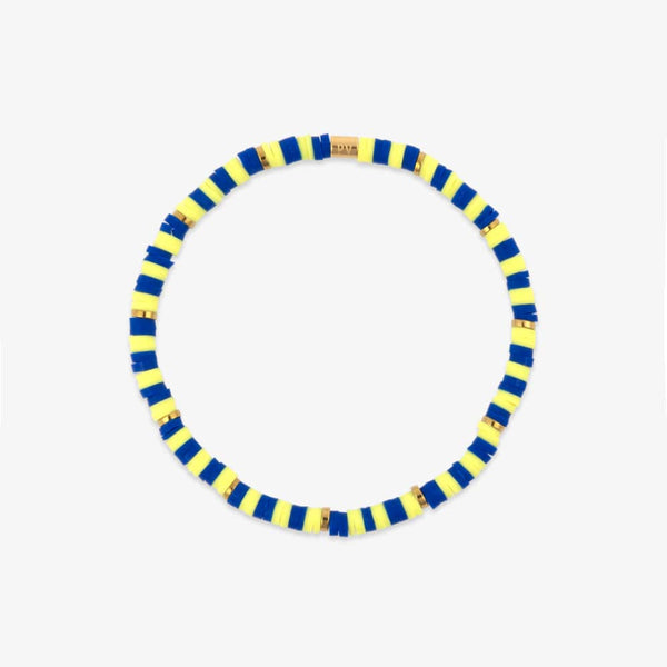 Light Blue & Yellow Stretch Bracelet